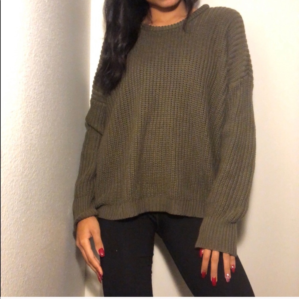 Olive Green Sweater